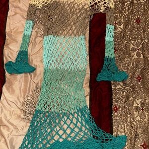 Crochet Coverup Dress Medium